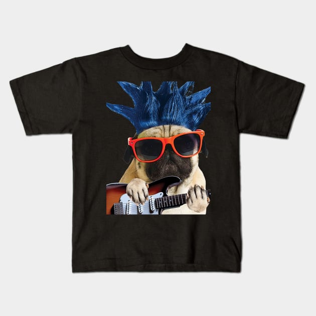 Pug Rock You Kids T-Shirt by Porama95